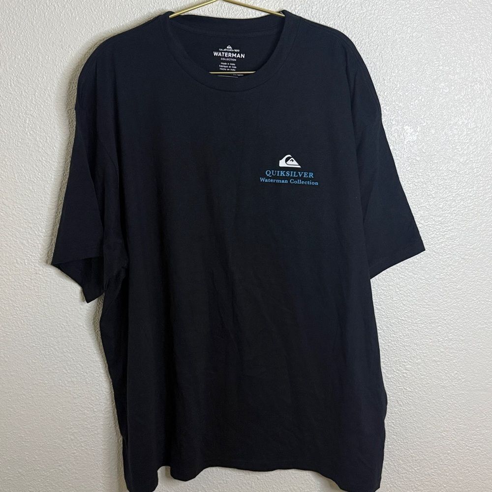 Quiksilver Waterman Collection black fish graphic Tee- Size XXL